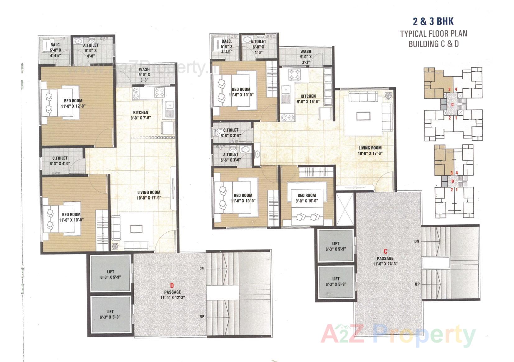 Layout of real estate project Takshashila Heights       A+b located at Surat, Surat, Gujarat