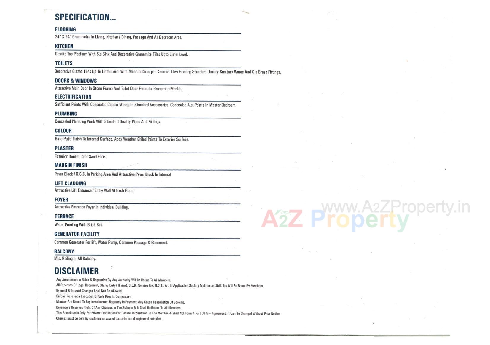  of real estate project Takshashila Heights       A+b located at Surat, Surat, Gujarat