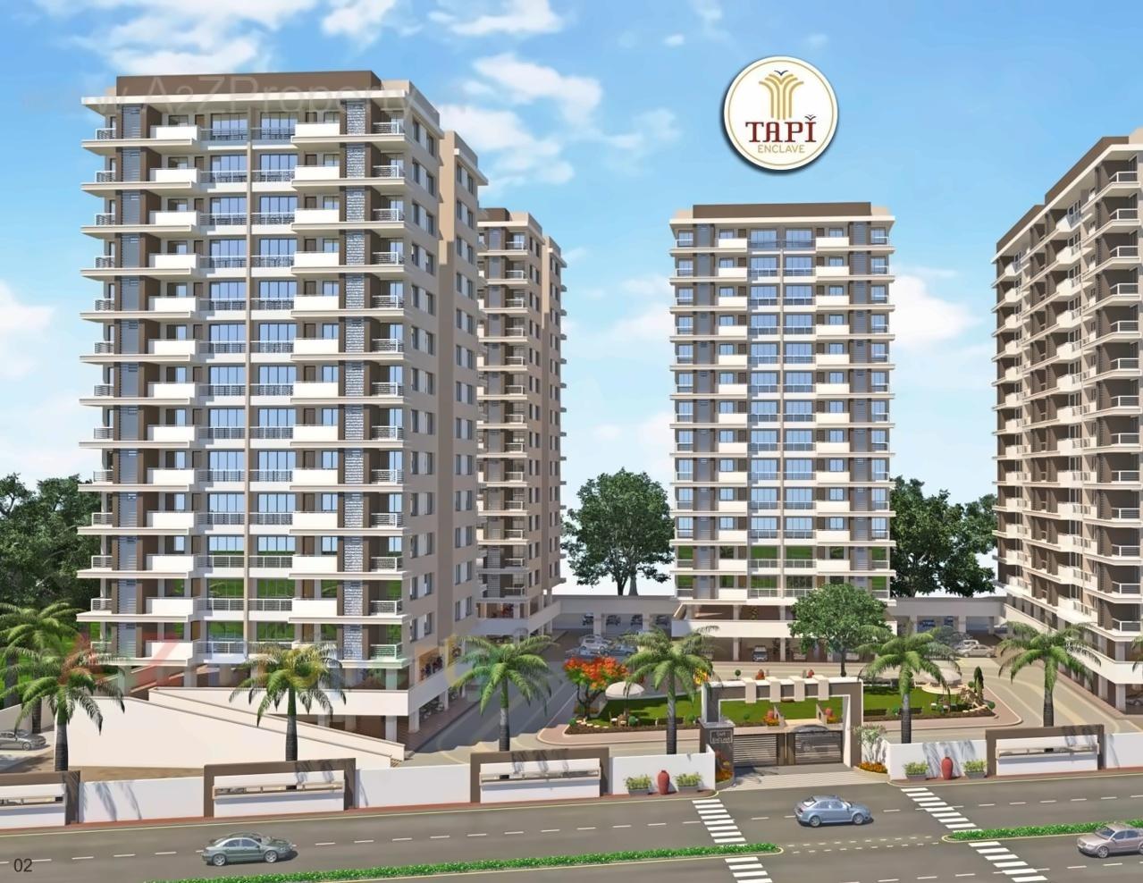 3D Elevation of real estate project Tapi Enclave located at Surat, Surat, Gujarat
