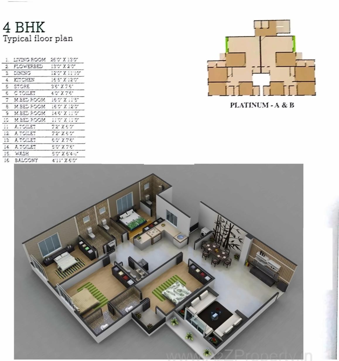 Layout of real estate project Royal Orchid located at Rander, Surat, Gujarat
