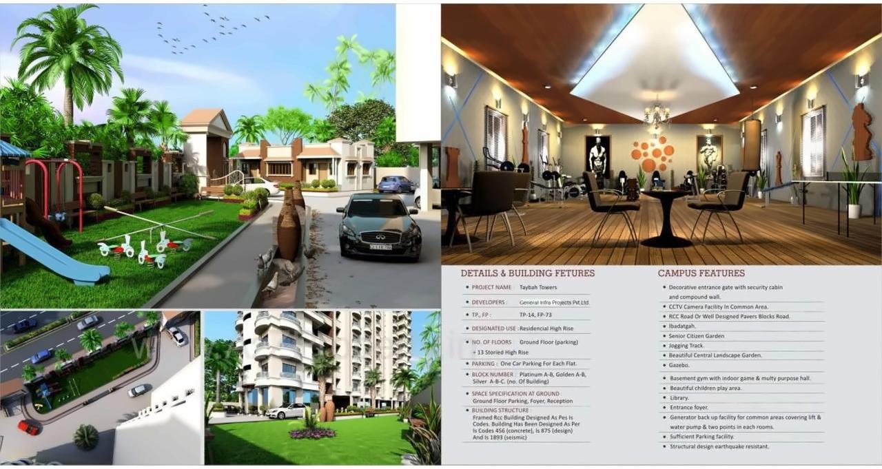 3D Elevation of real estate project Royal Orchid located at Rander, Surat, Gujarat