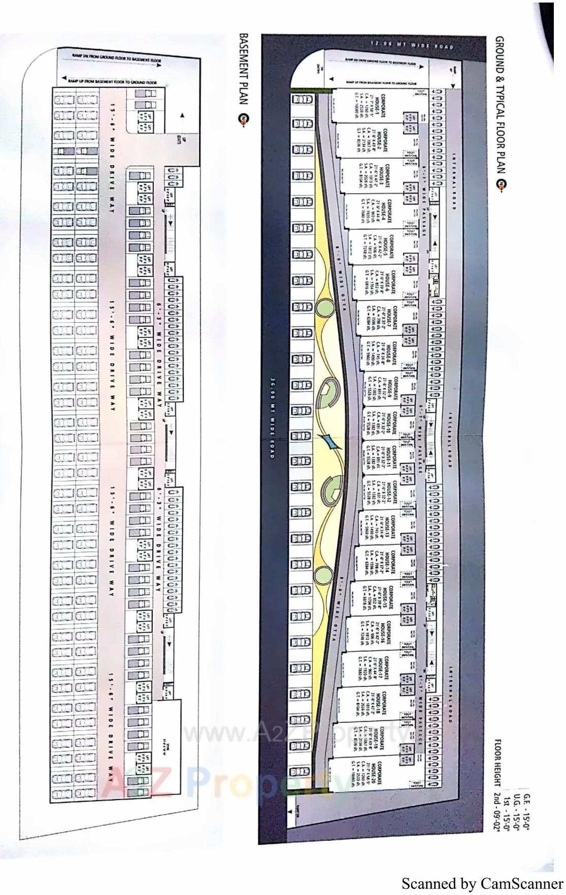 Layout of real estate project Textile Trade Link located at Limbayat, Surat, Gujarat