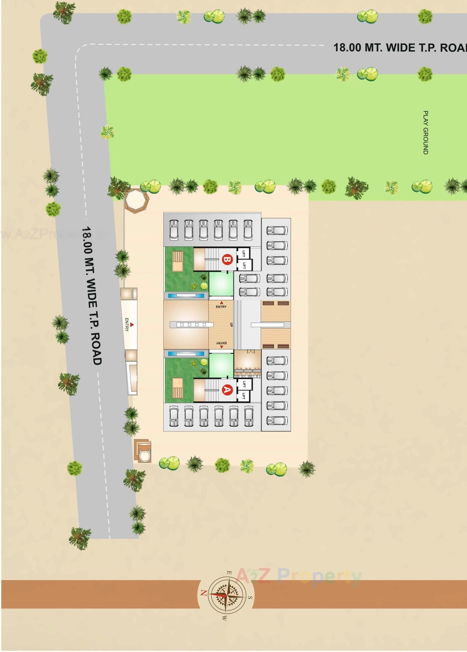 Layout of real estate project The Address located at Surat, Surat, Gujarat