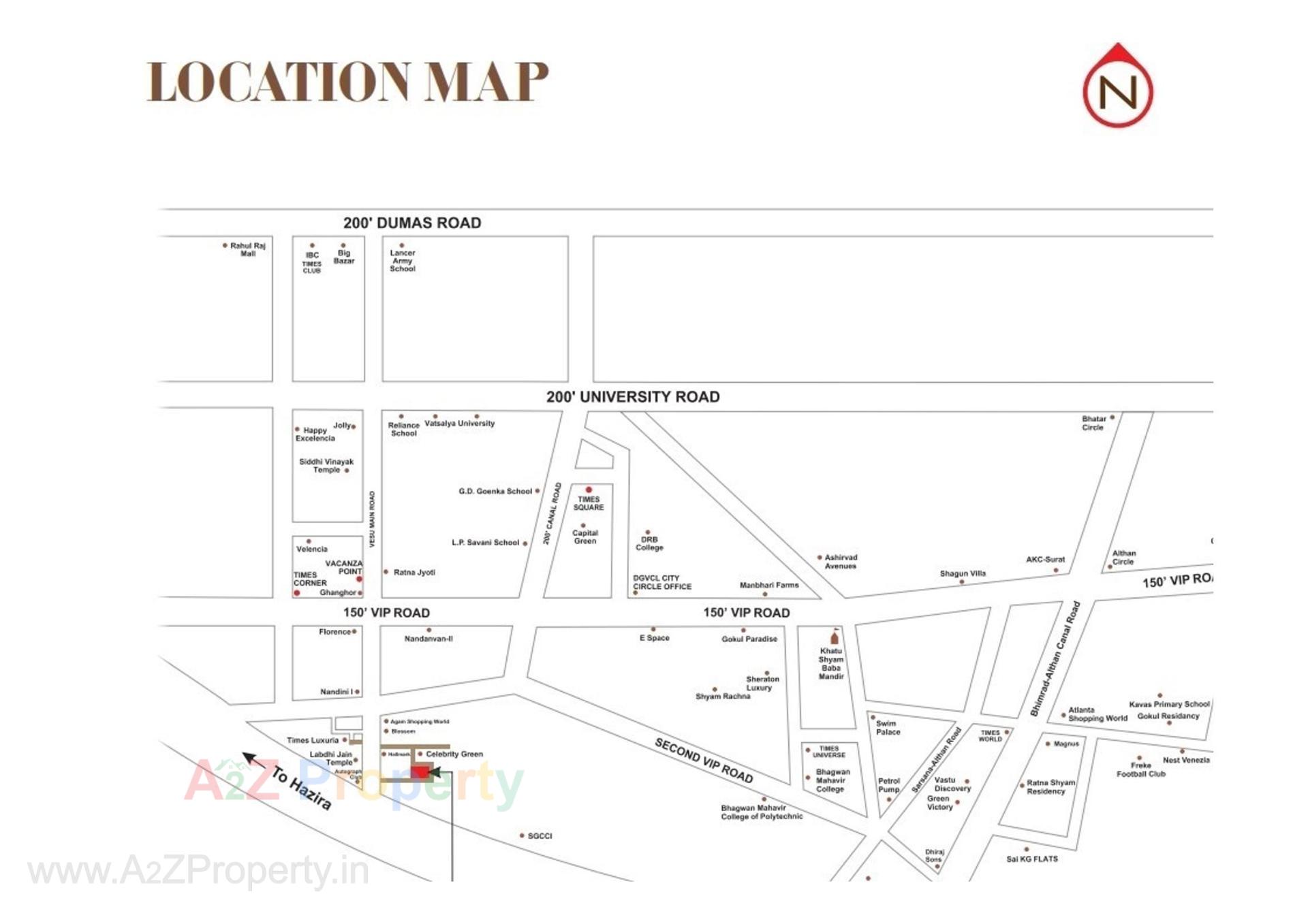  of real estate project The Address located at Vesu, Surat, Gujarat