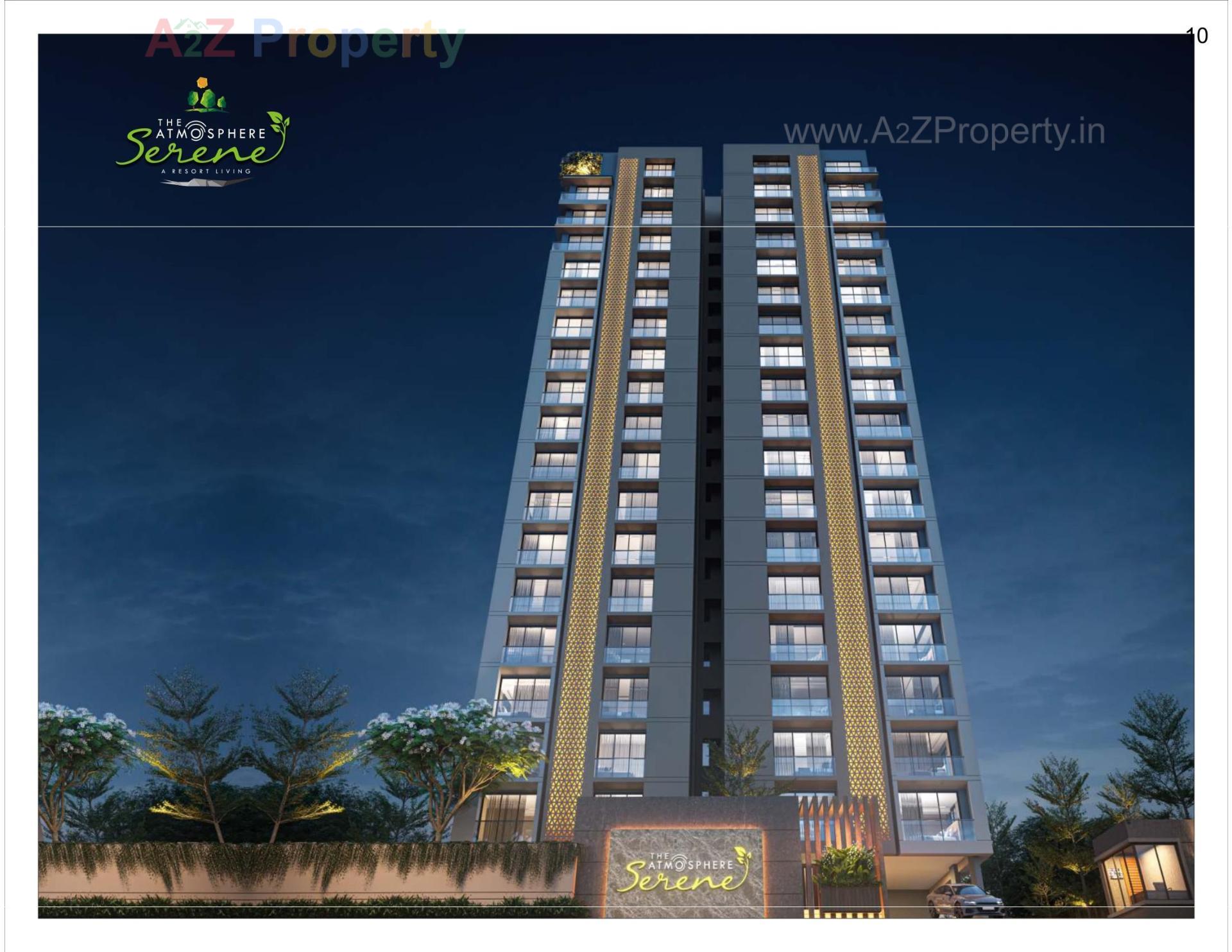3D Elevation of real estate project The Atmosphere Serene located at Bharthana, Surat, Gujarat