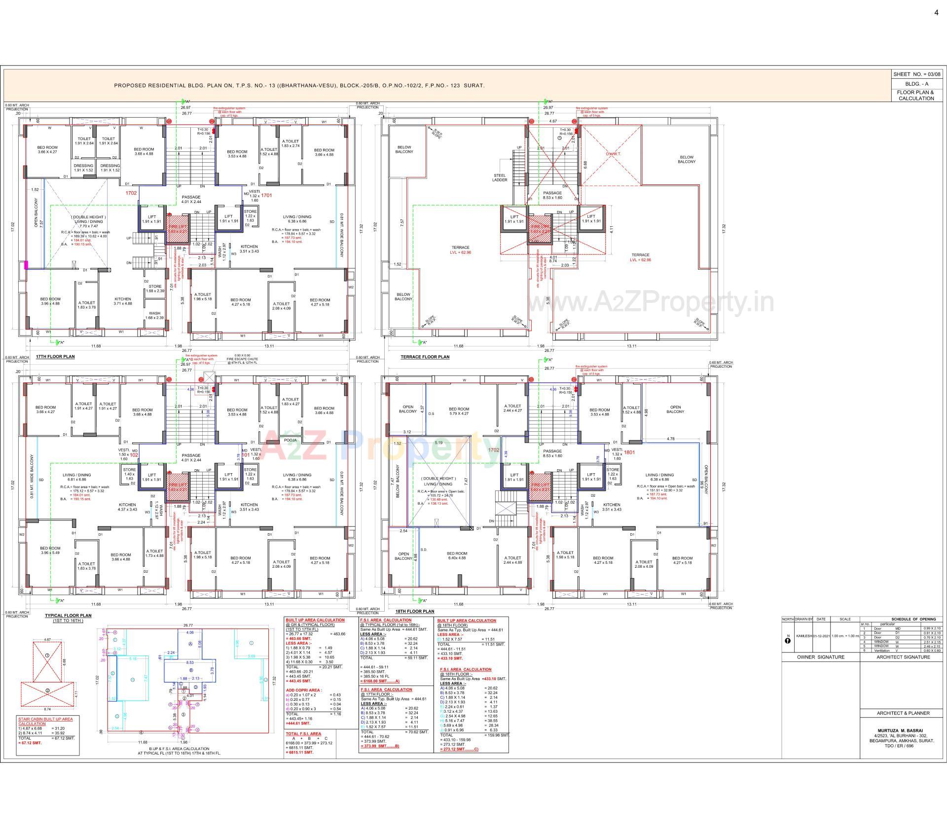 Layout of real estate project The Atmosphere Serene located at Bharthana, Surat, Gujarat