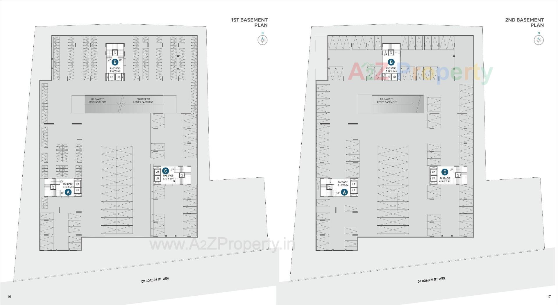 Layout of real estate project The Boulevard Homes located at Dumas, Surat, Gujarat