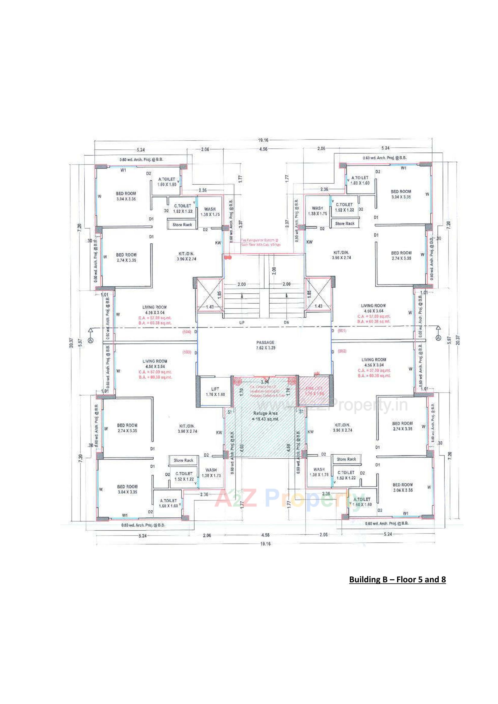 Layout of real estate project The Capital located at Palanpor, Surat, Gujarat