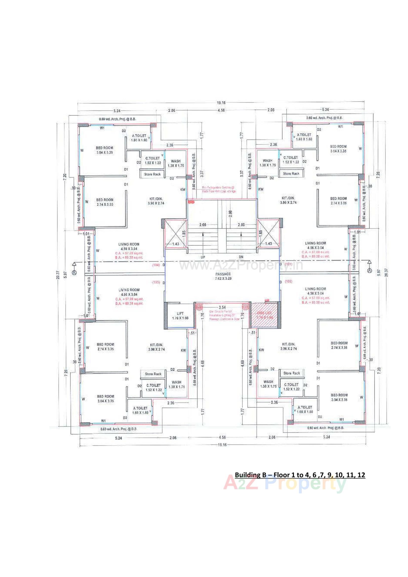 Layout of real estate project The Capital located at Palanpor, Surat, Gujarat