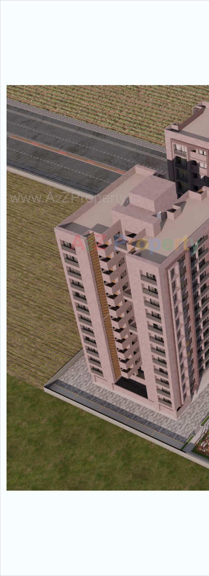 3D Elevation of real estate project The Capital located at Palanpor, Surat, Gujarat