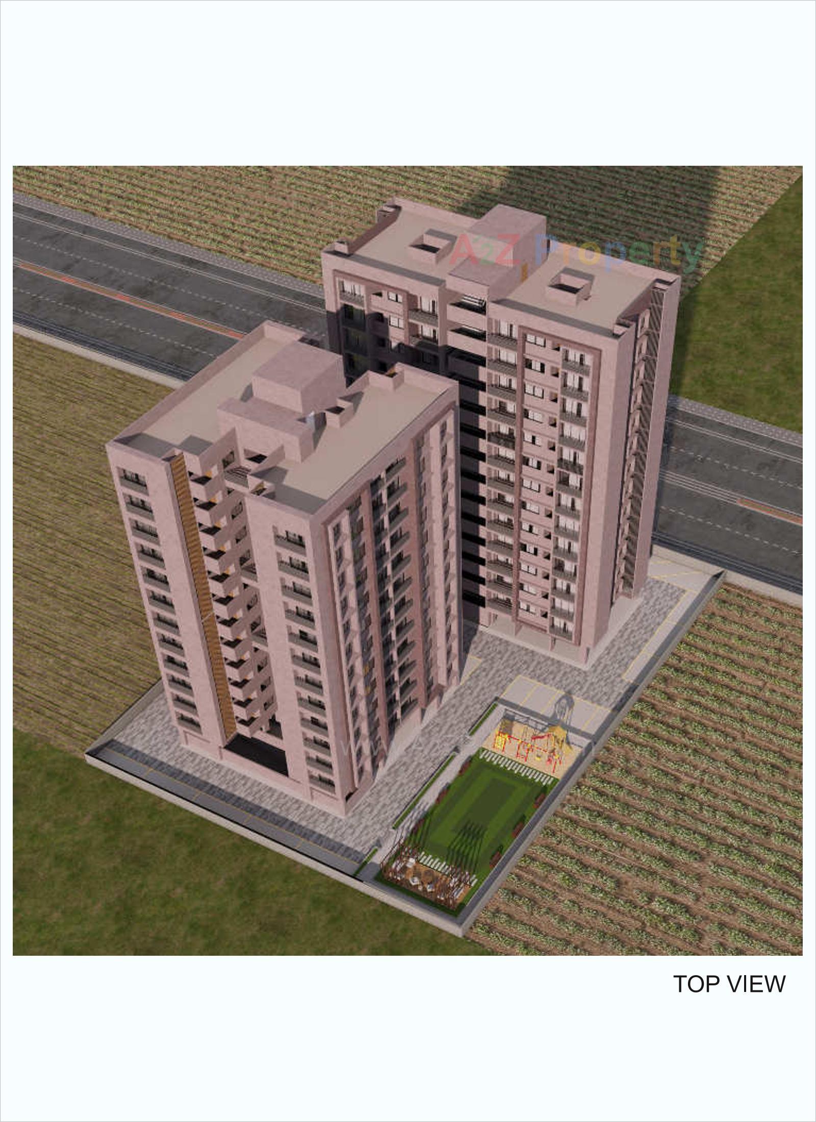 3D Elevation of real estate project The Capital located at Palanpor, Surat, Gujarat