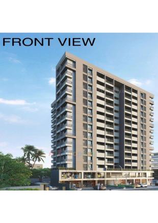 Elevation of real estate project The Centrum located at Jahangirabad, Surat, Gujarat