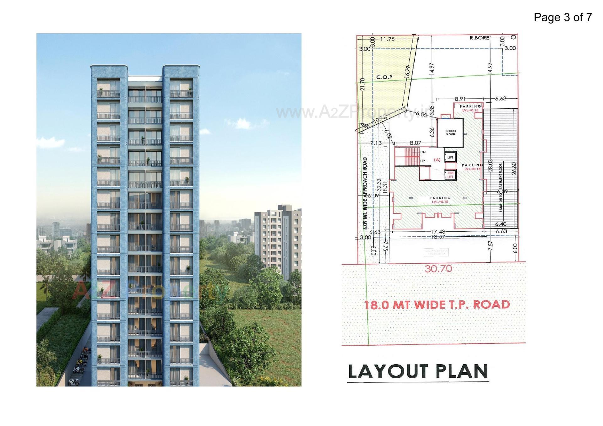 Layout of real estate project The Florida located at Palanpor, Surat, Gujarat