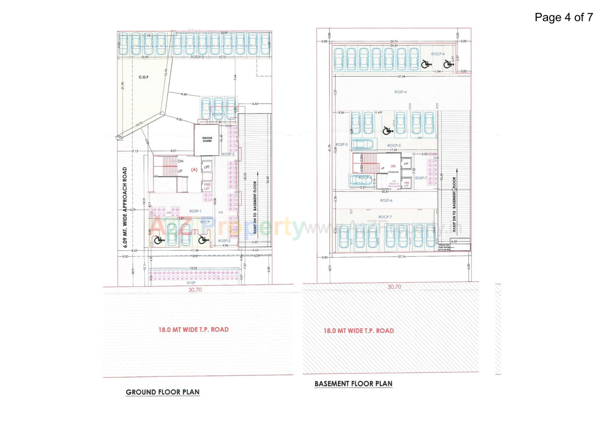 Layout of real estate project The Florida located at Palanpor, Surat, Gujarat