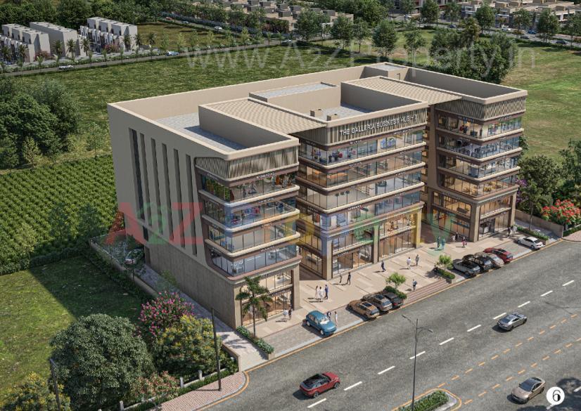 3D Elevation of real estate project The Galleria Business Hub located at Puna, Surat, Gujarat