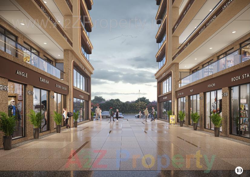 3D Elevation of real estate project The Galleria Business Hub located at Puna, Surat, Gujarat