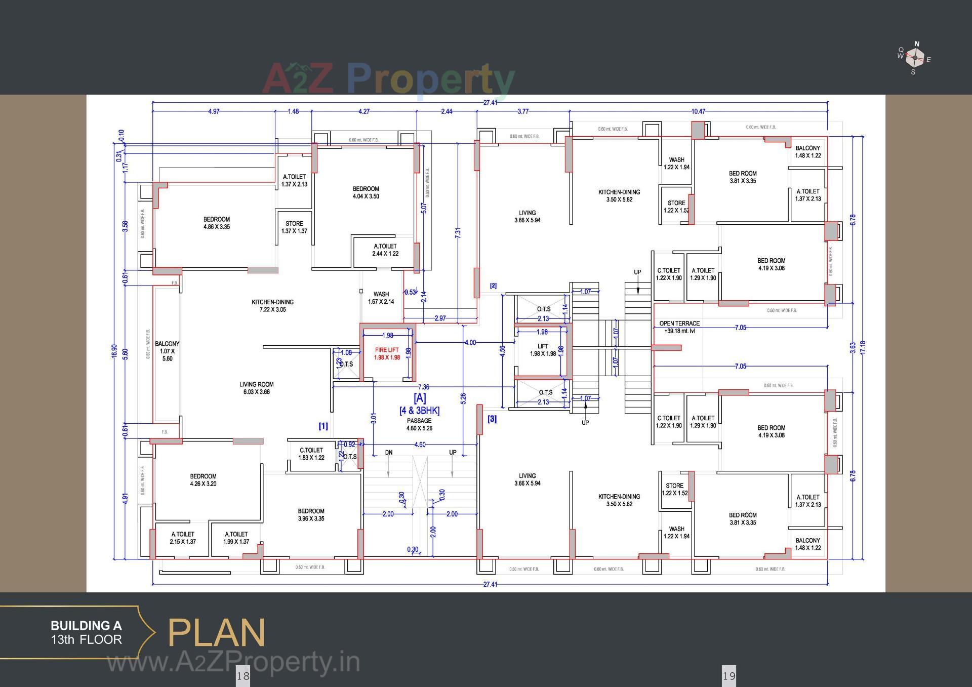 Layout of real estate project The Grand Malabar located at Rander, Surat, Gujarat