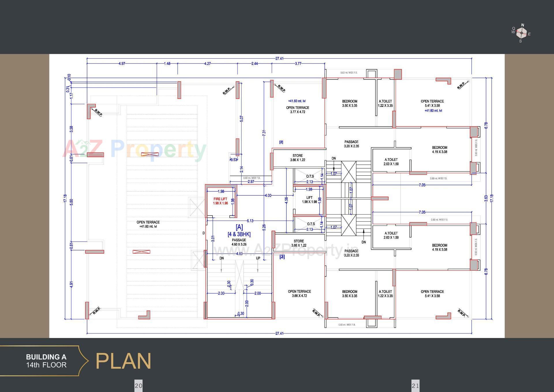 Layout of real estate project The Grand Malabar located at Rander, Surat, Gujarat