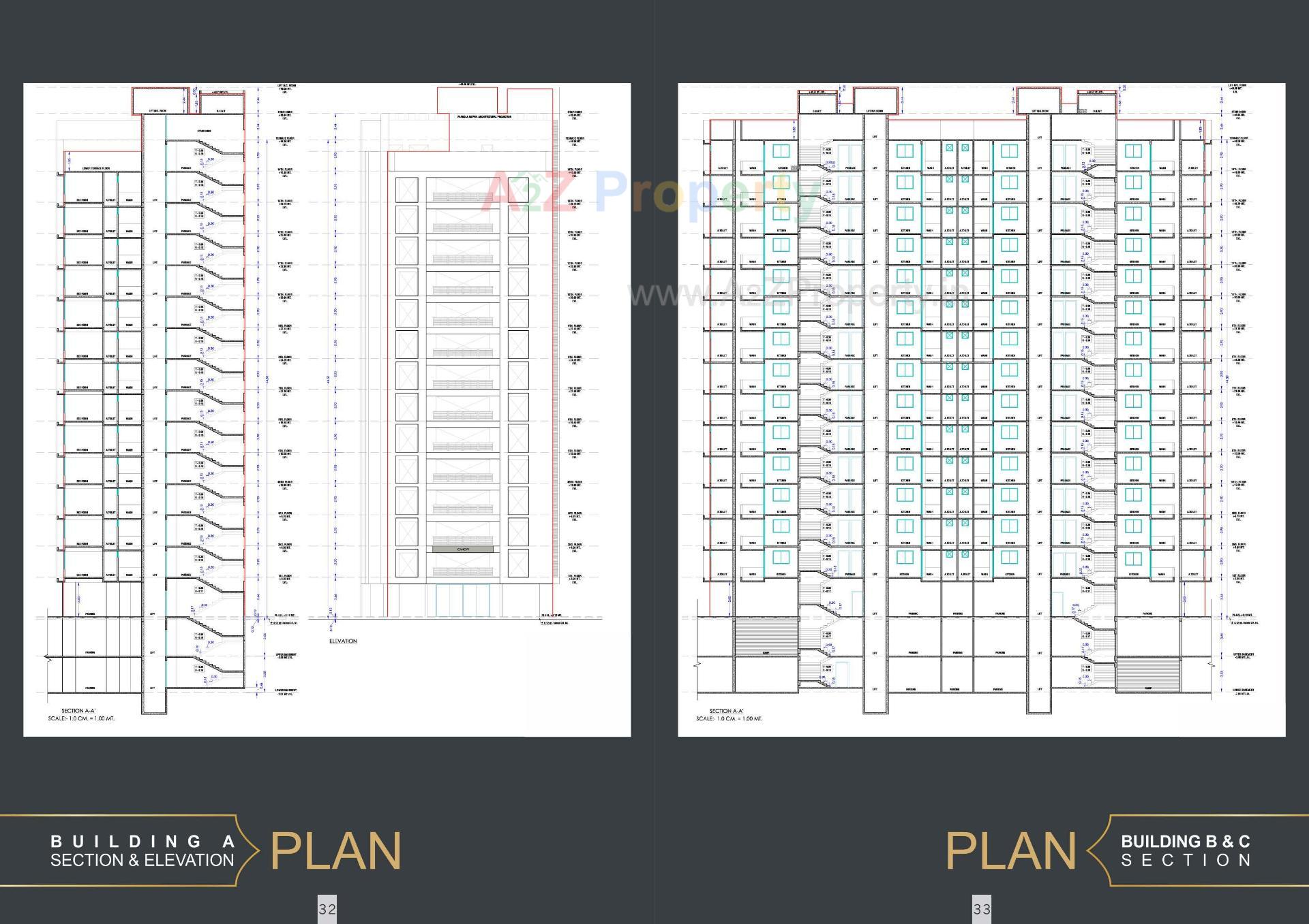 Layout of real estate project The Grand Malabar located at Rander, Surat, Gujarat