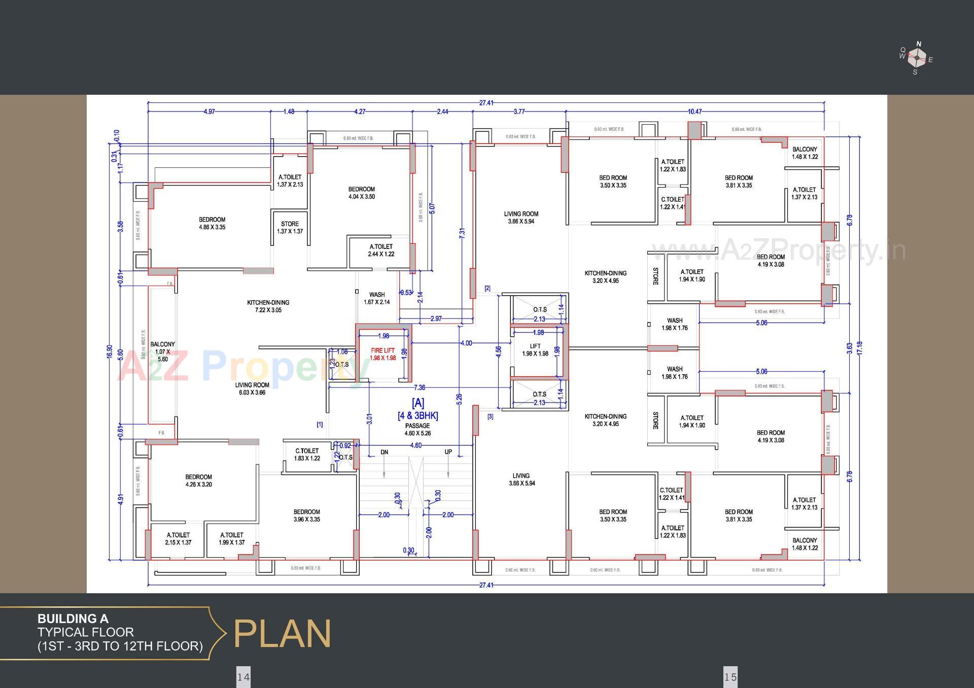Layout of real estate project The Grand Malabar located at Rander, Surat, Gujarat