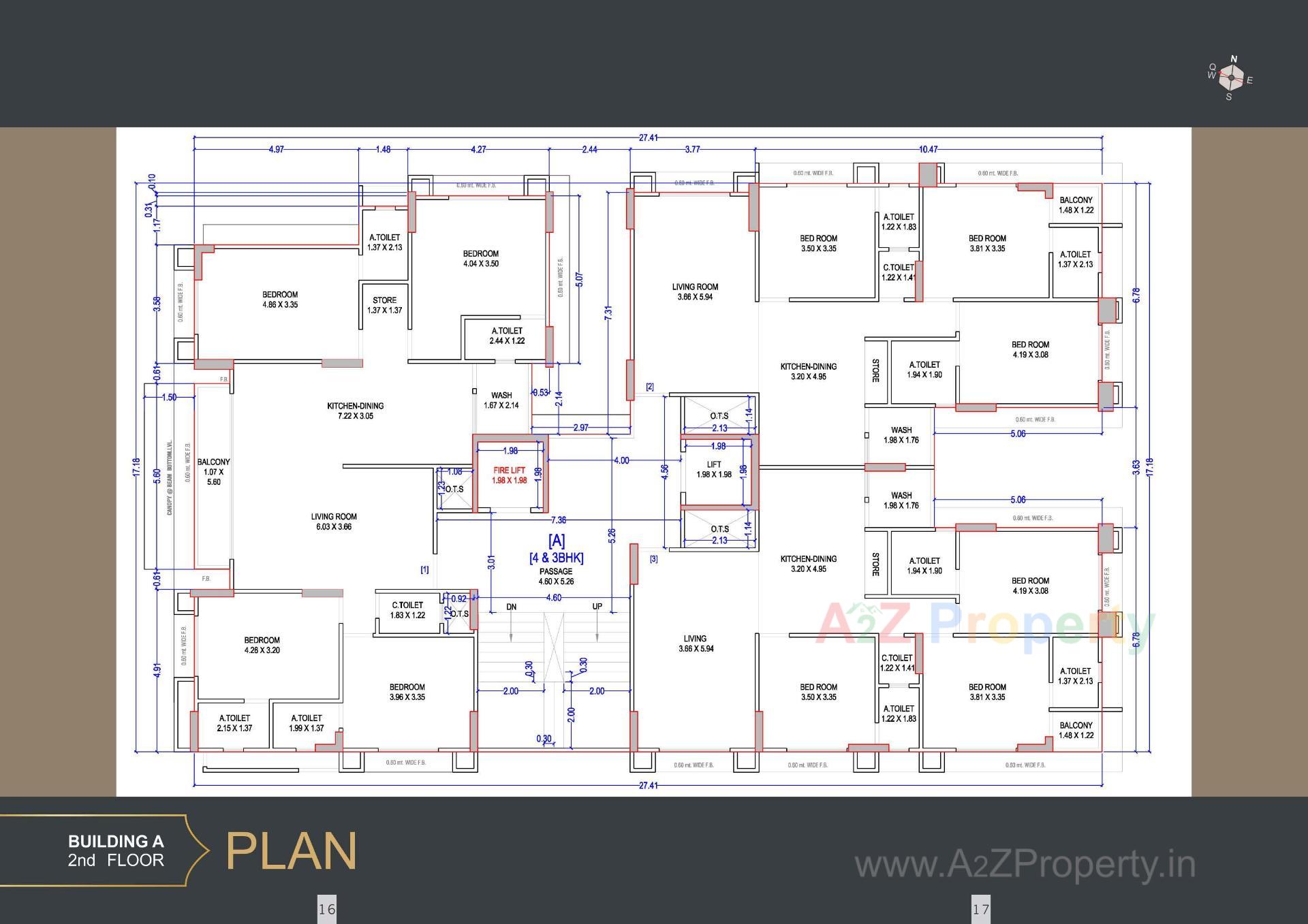 Layout of real estate project The Grand Malabar located at Rander, Surat, Gujarat