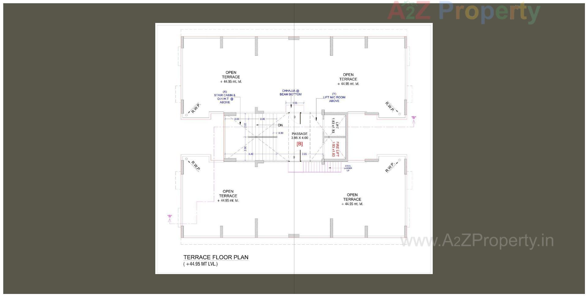 Layout of real estate project The Great Fourteen located at Sarthana, Surat, Gujarat