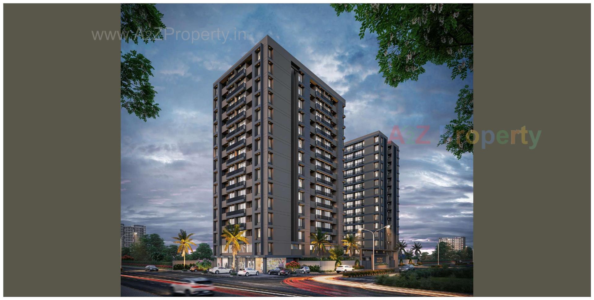 3D Elevation of real estate project The Great Fourteen located at Sarthana, Surat, Gujarat