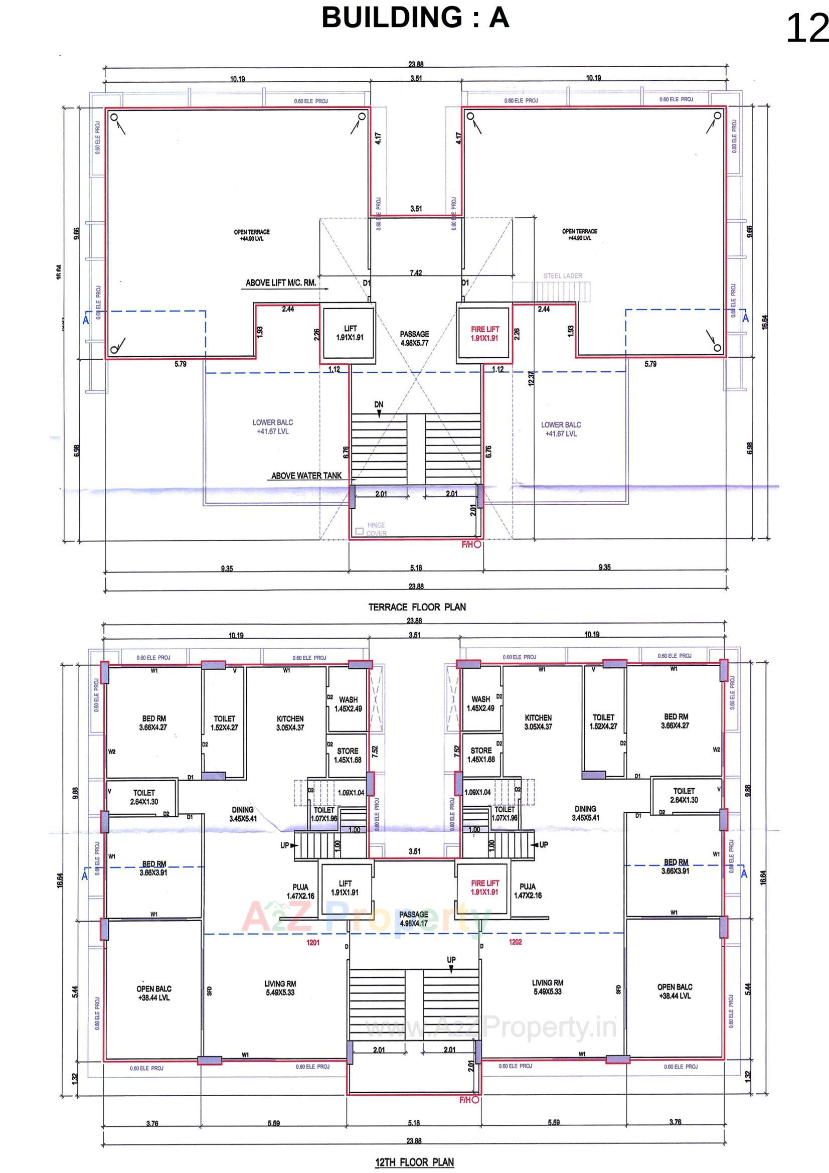 Layout of real estate project The Iconic located at Pal, Surat, Gujarat