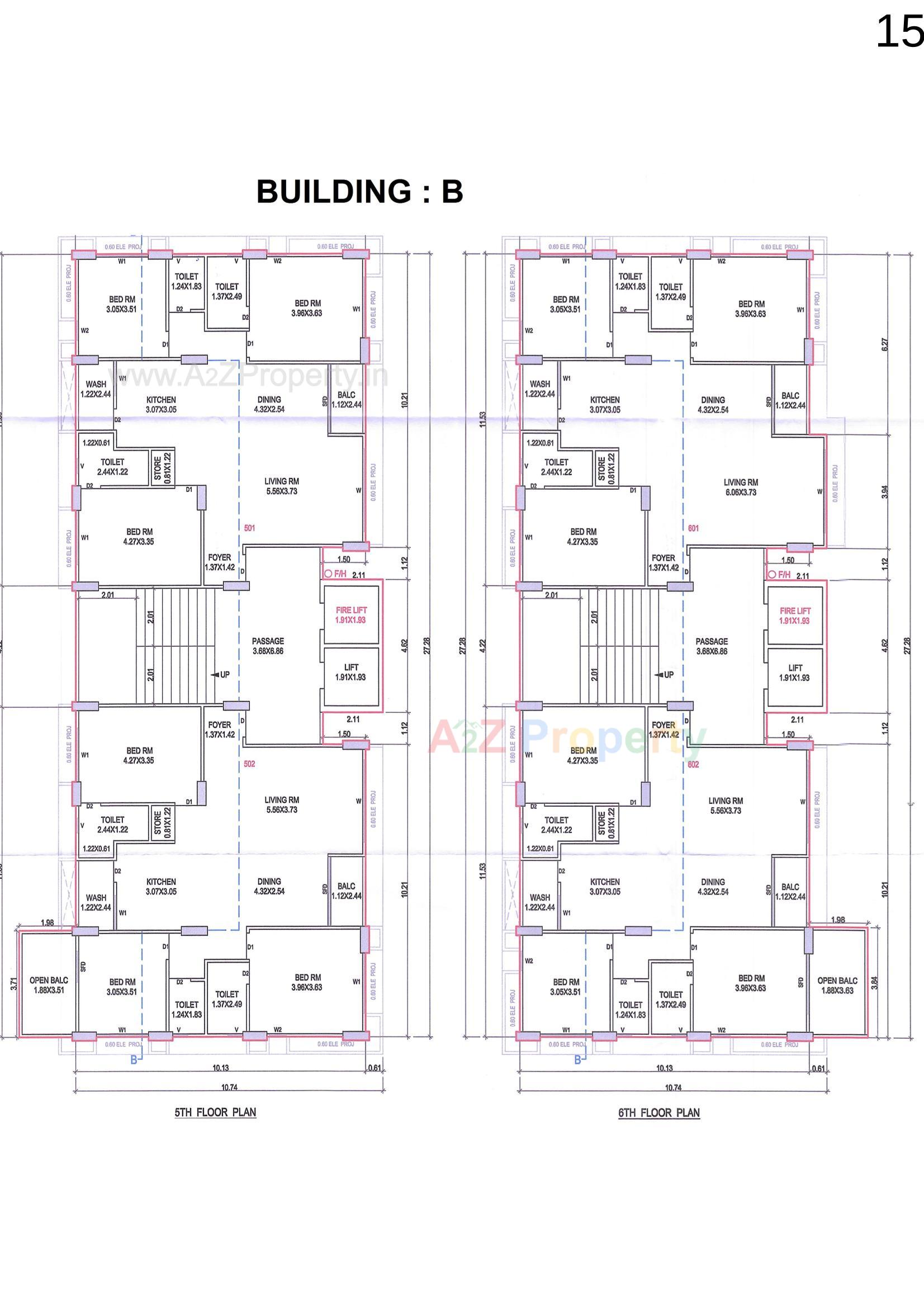 Layout of real estate project The Iconic located at Pal, Surat, Gujarat