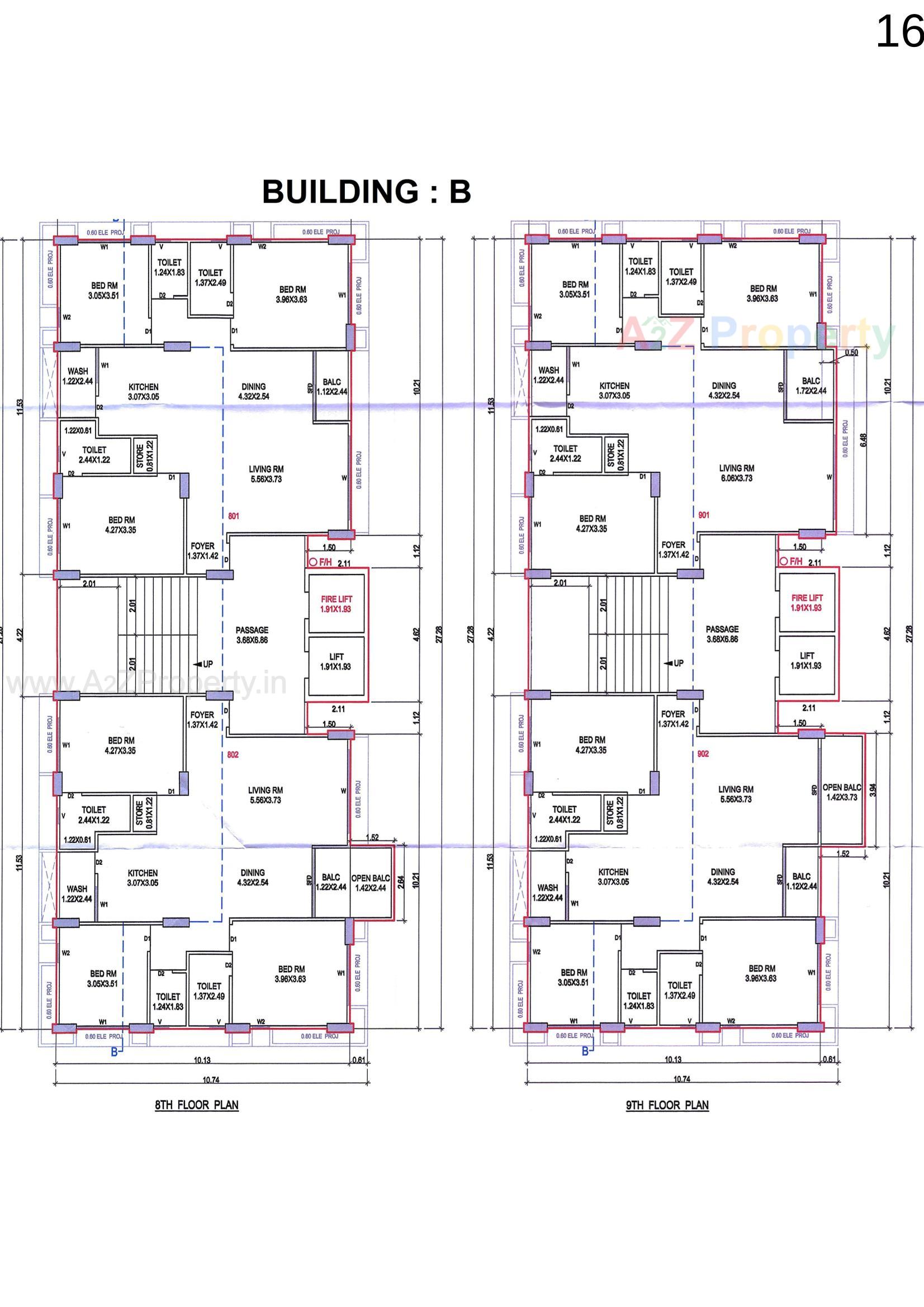 Layout of real estate project The Iconic located at Pal, Surat, Gujarat