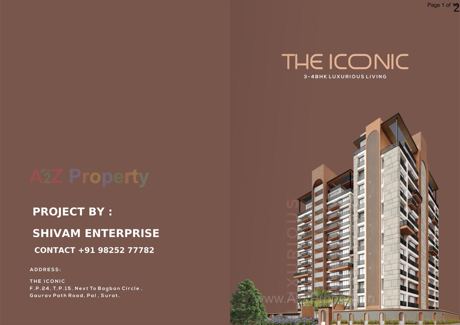 3D Elevation of real estate project The Iconic located at Pal, Surat, Gujarat