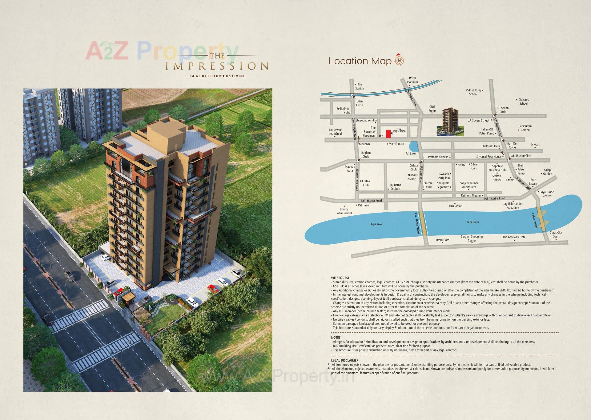  of real estate project The Impression located at Pal, Surat, Gujarat