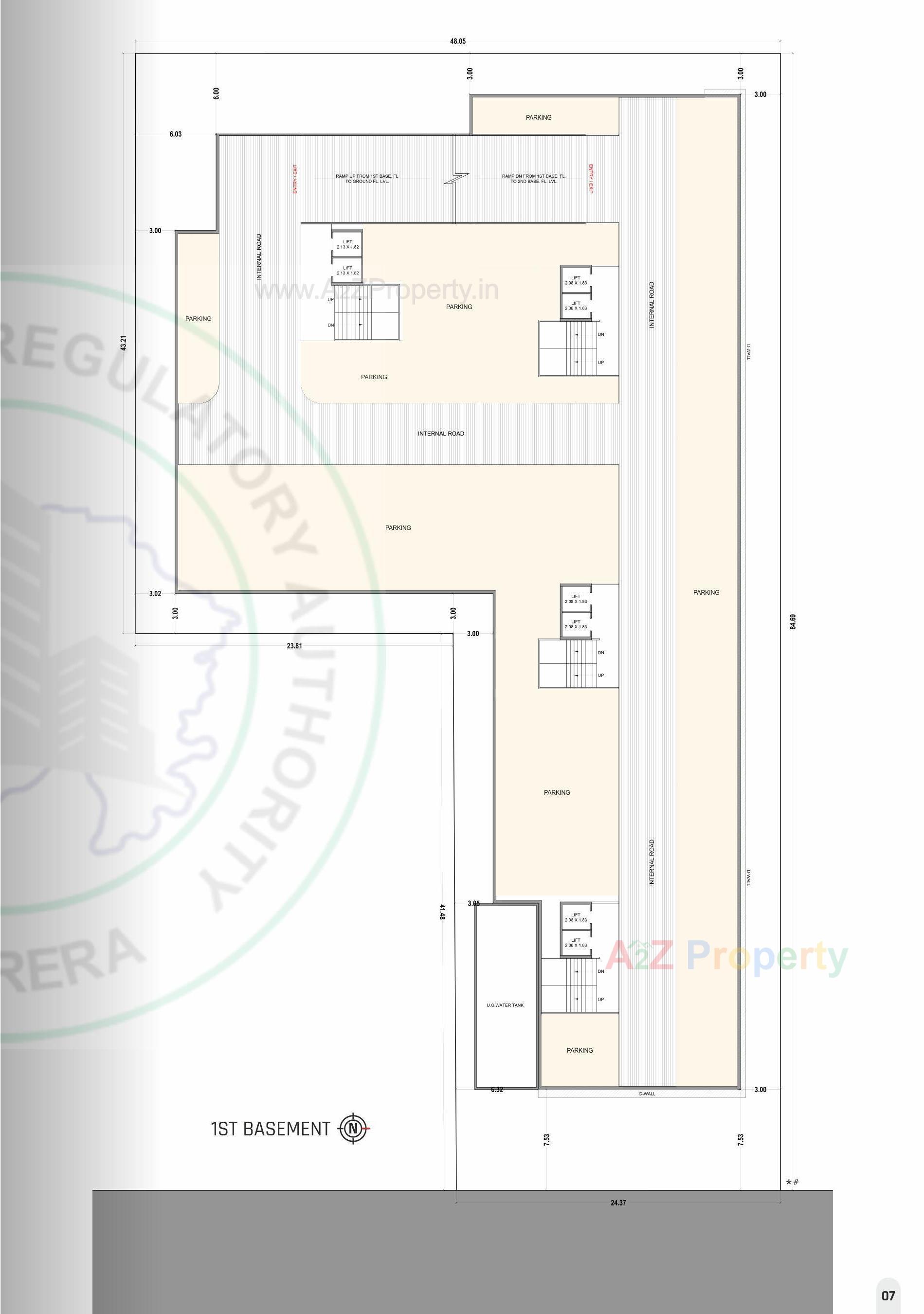 Layout of real estate project The Legacy located at Abhava, Surat, Gujarat