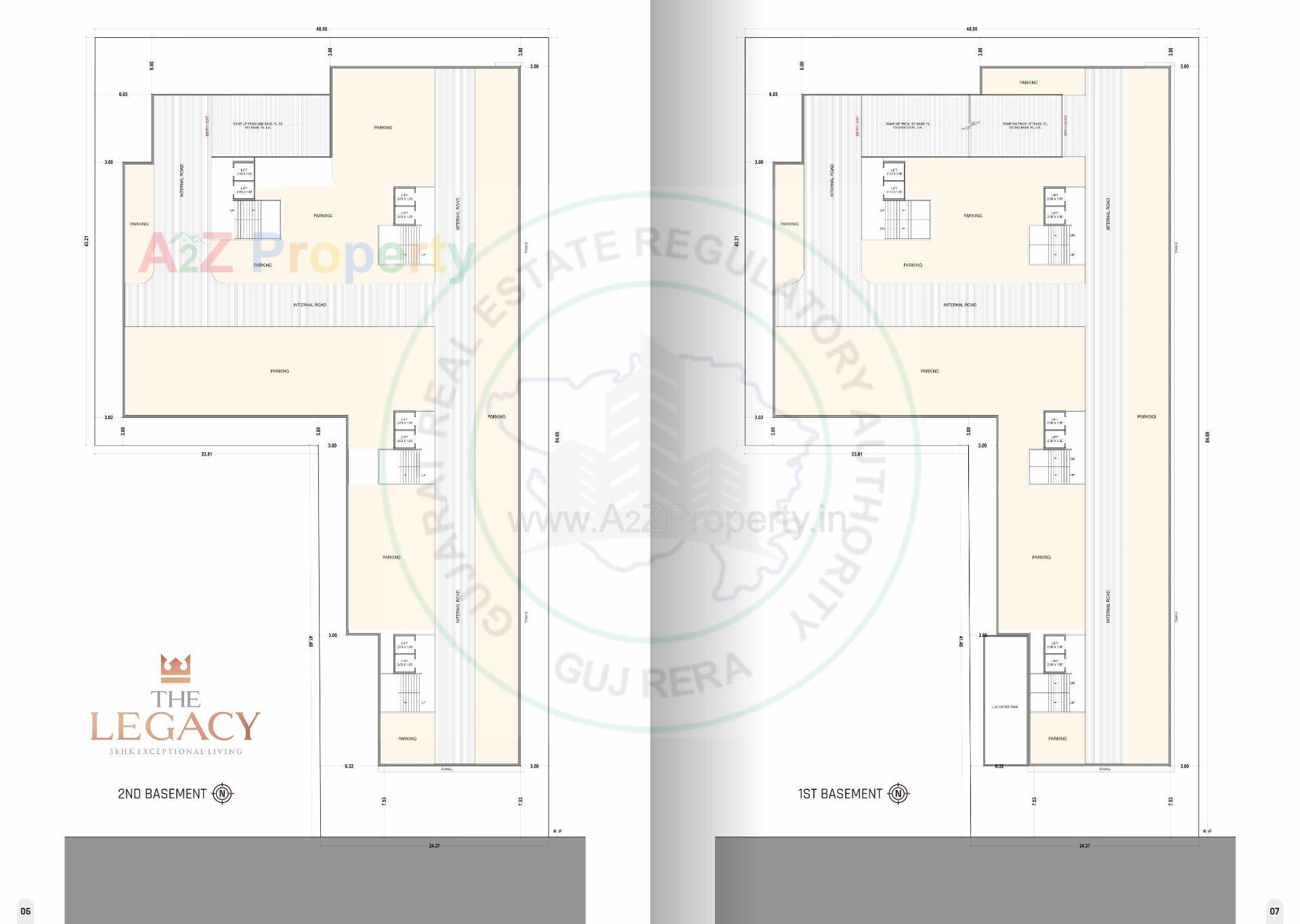 Layout of real estate project The Legacy located at Abhava, Surat, Gujarat