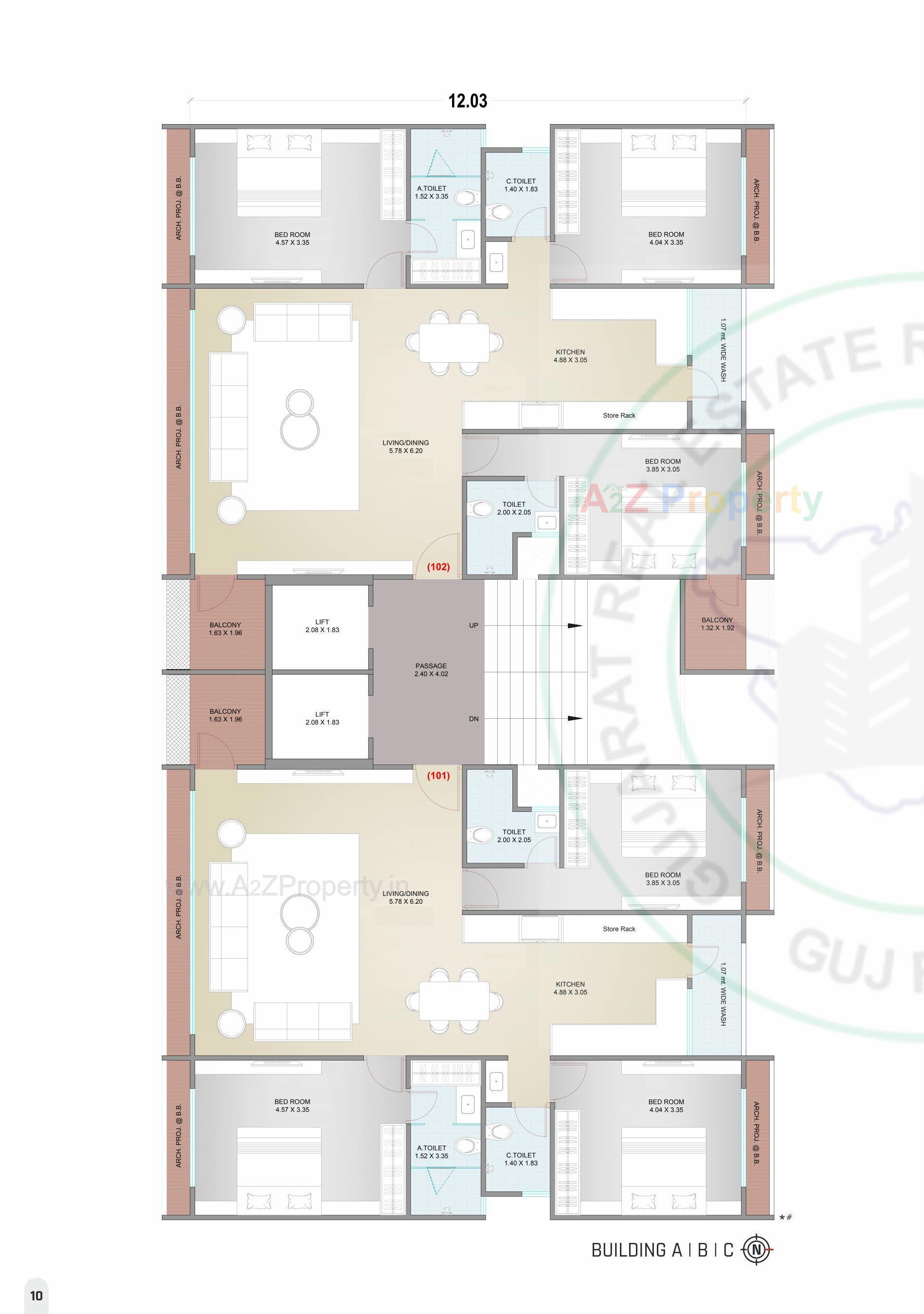 Layout of real estate project The Legacy located at Abhava, Surat, Gujarat
