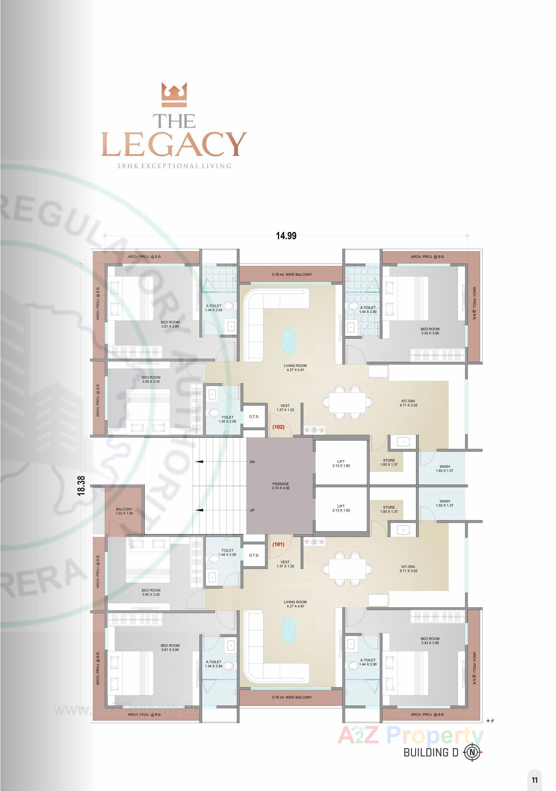Layout of real estate project The Legacy located at Abhava, Surat, Gujarat