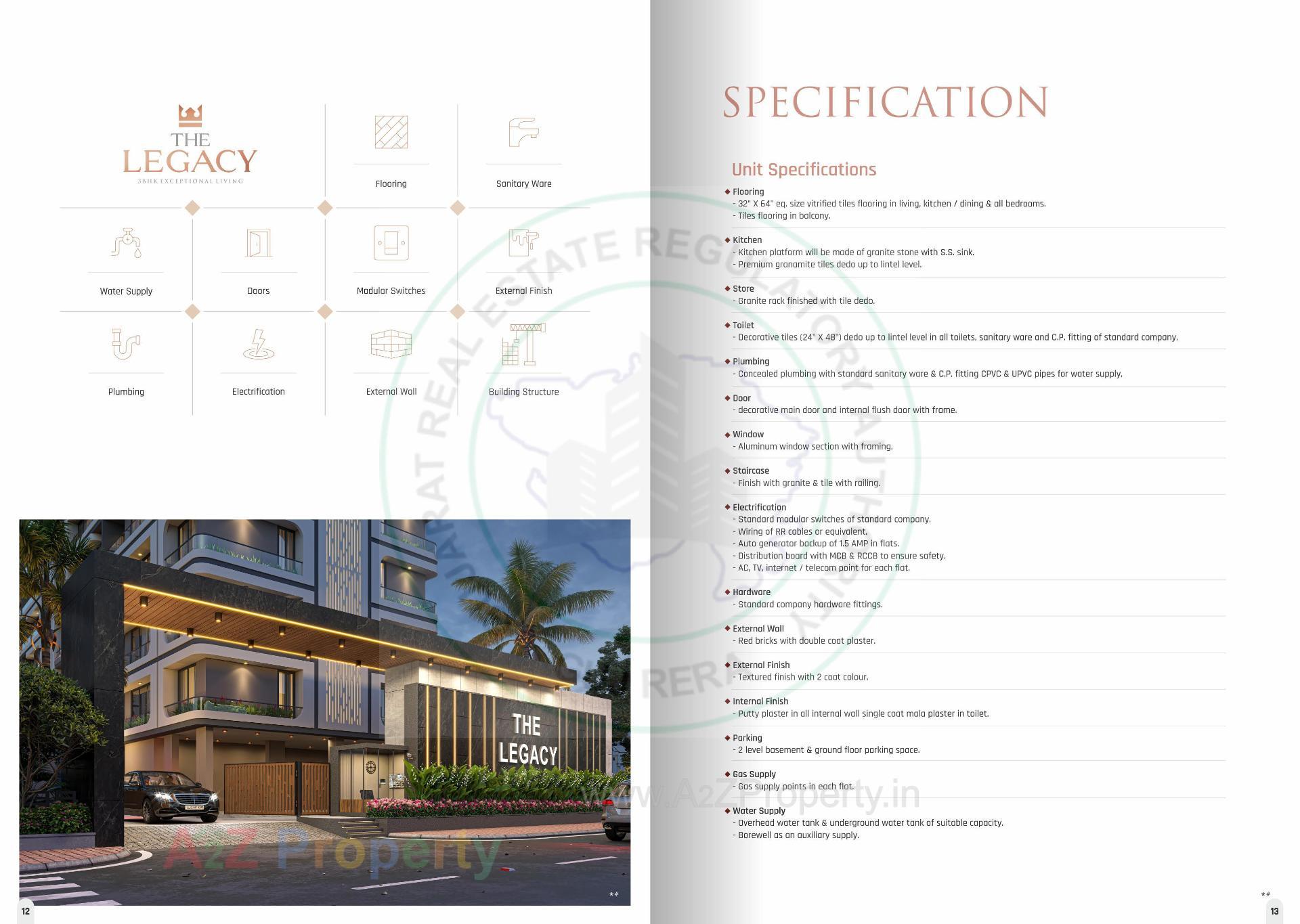  of real estate project The Legacy located at Abhava, Surat, Gujarat