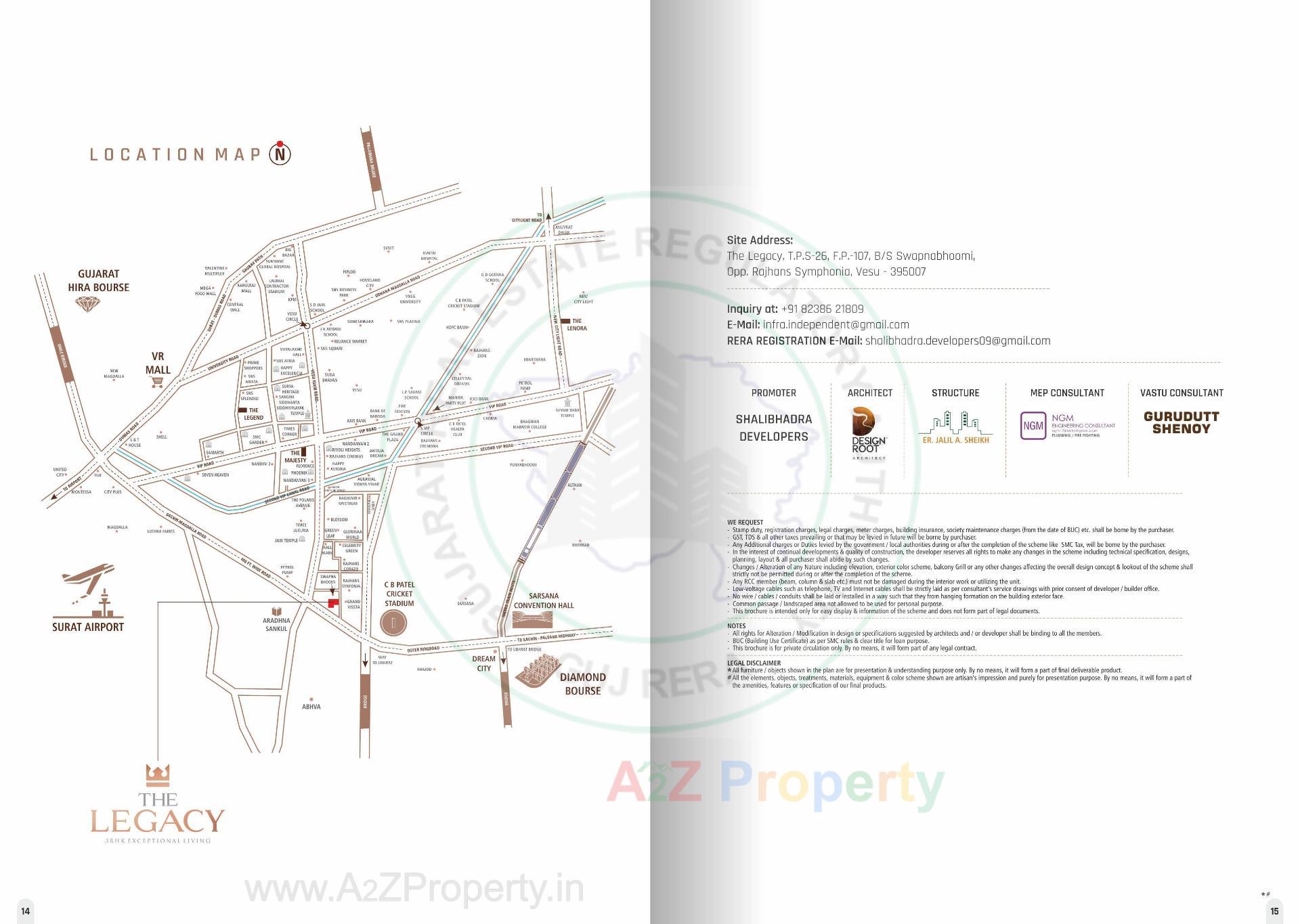  of real estate project The Legacy located at Abhava, Surat, Gujarat