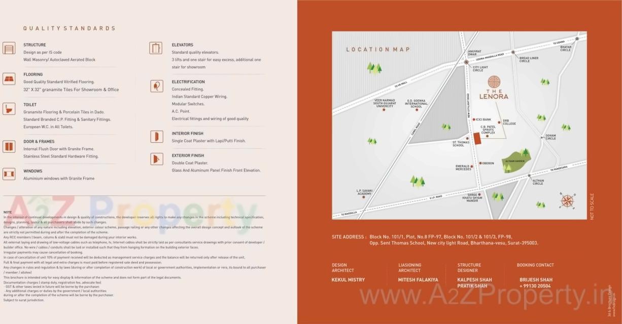  of real estate project The Lenora located at Bharthana-vesu, Surat, Gujarat