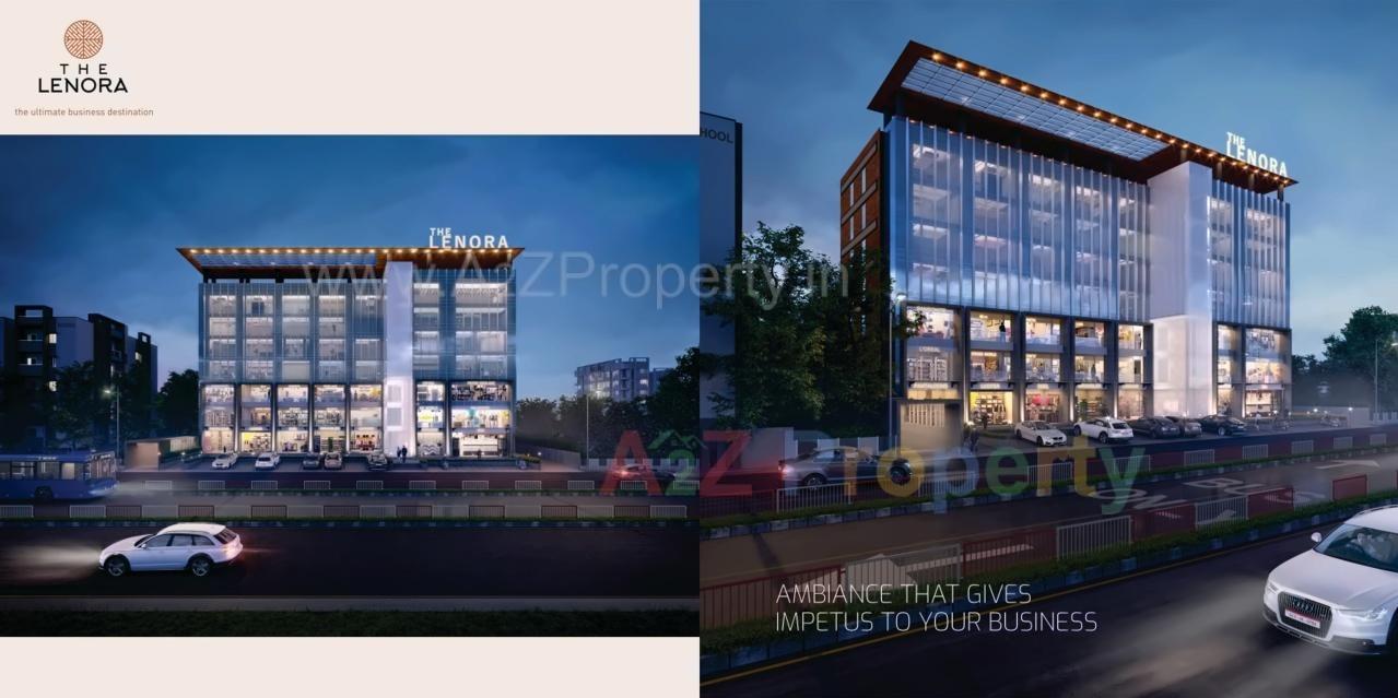 3D Elevation of real estate project The Lenora located at Bharthana-vesu, Surat, Gujarat