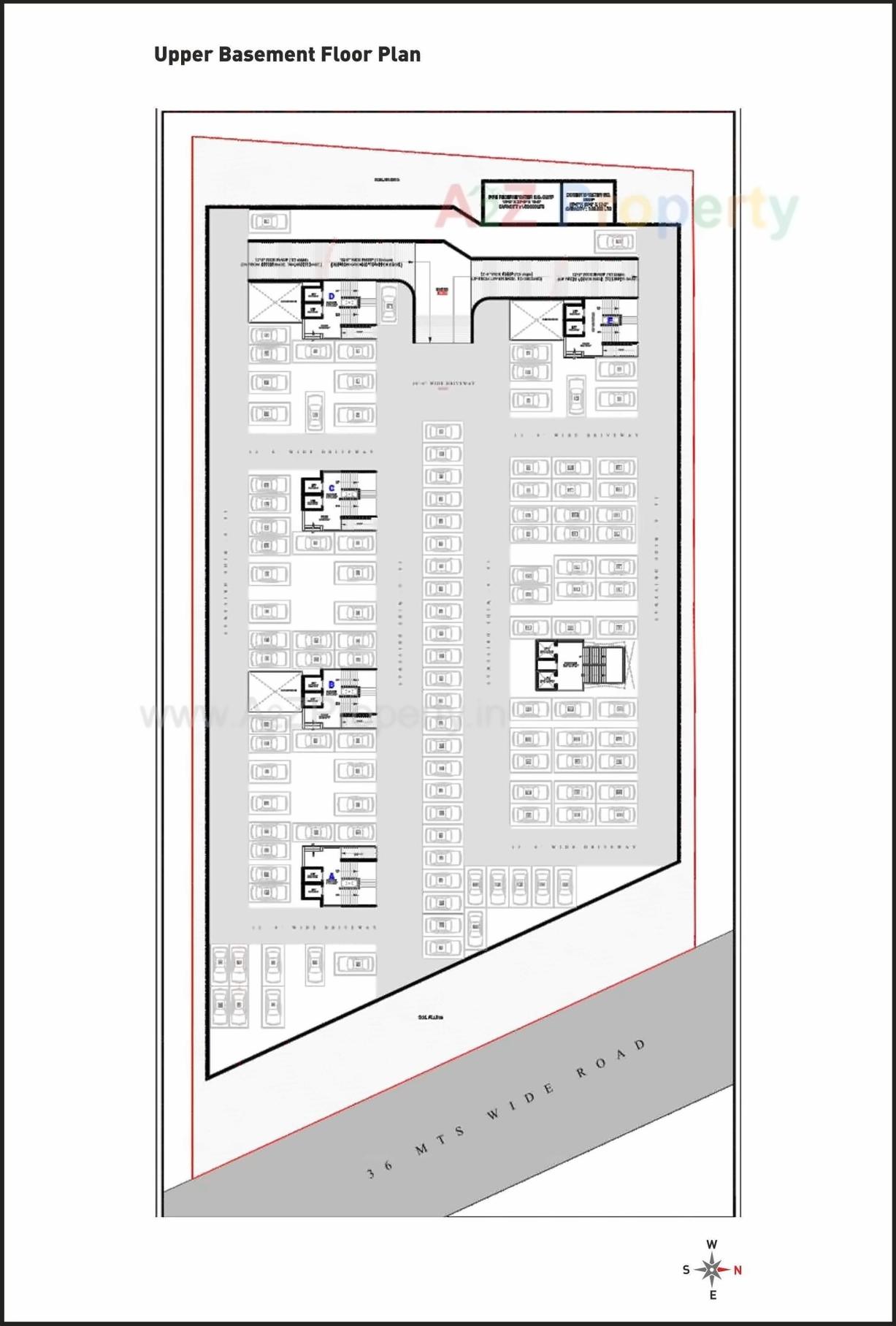 Layout of real estate project The Majestic located at Althan, Surat, Gujarat