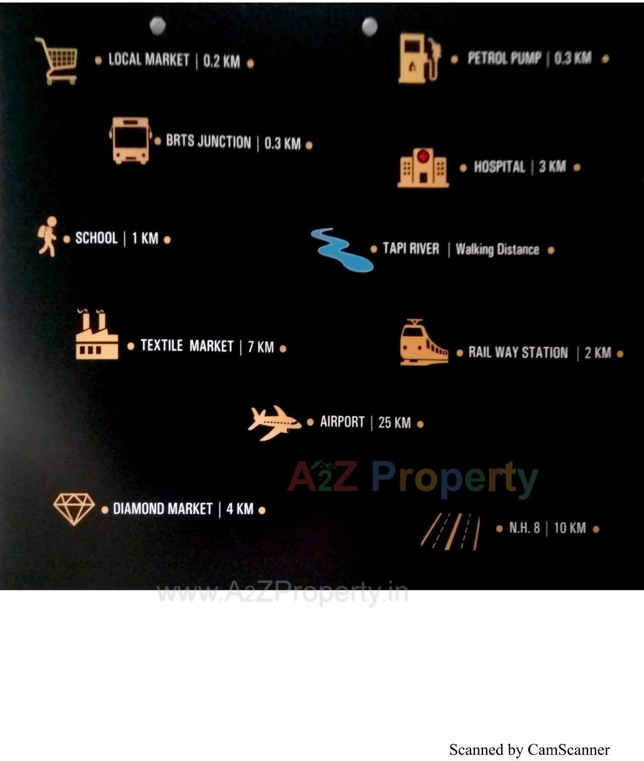  of real estate project The Marina ( A,b ) located at Utran, Surat, Gujarat