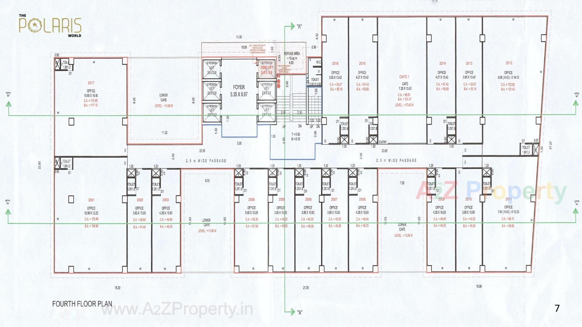Layout of real estate project The Polaris World located at Surat, Surat, Gujarat
