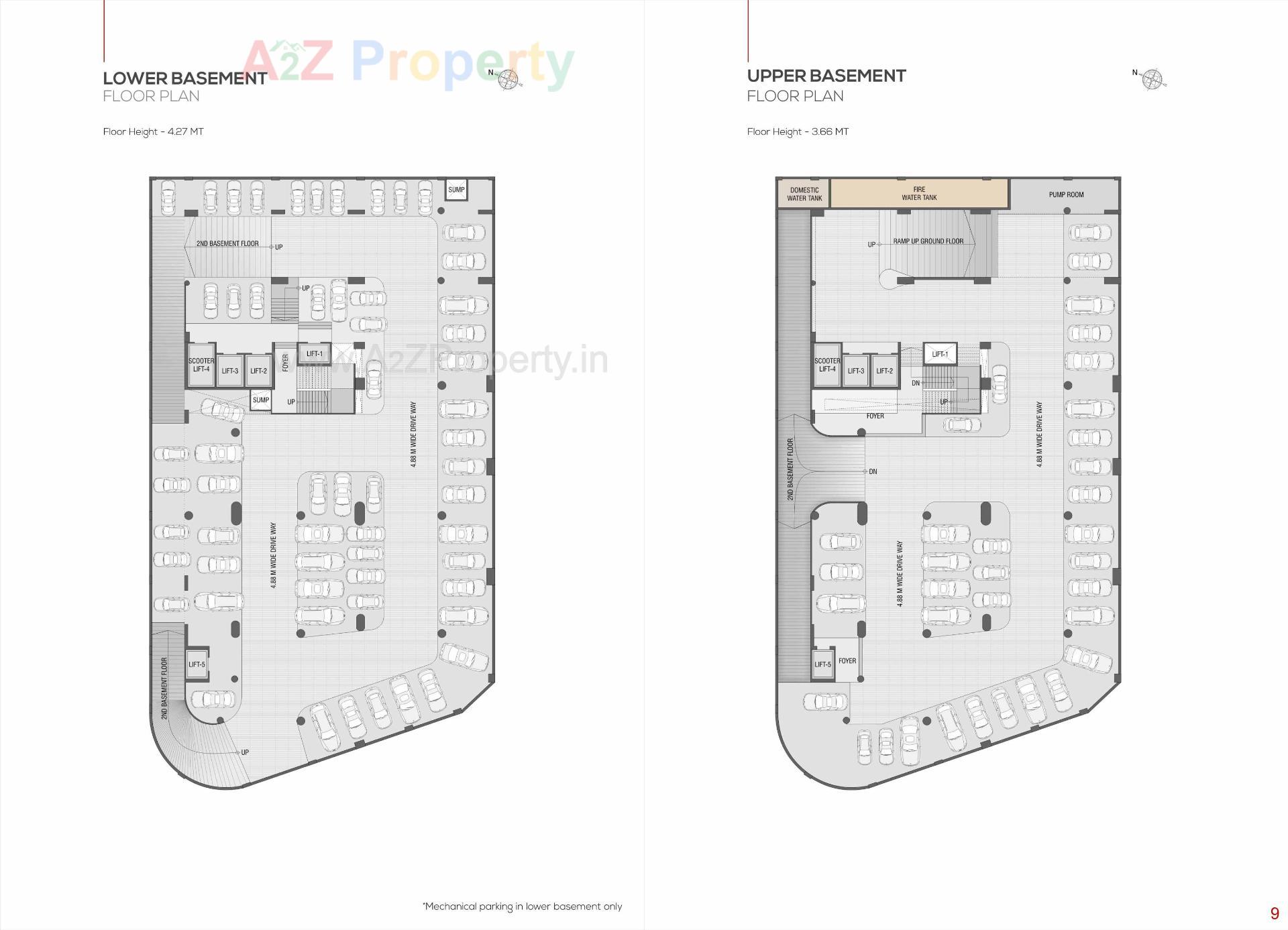 Layout of real estate project The Profit located at Adajan, Surat, Gujarat