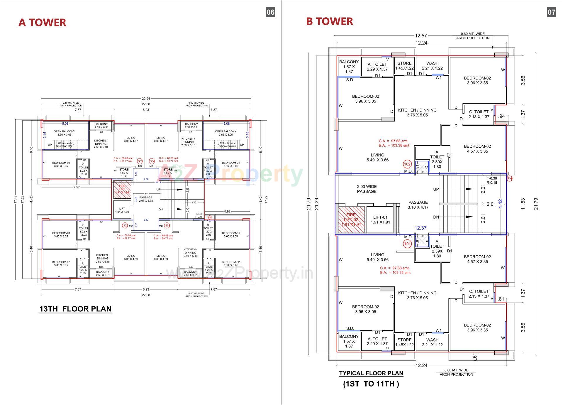 Layout of real estate project The Shloka located at Bhimrad, Surat, Gujarat
