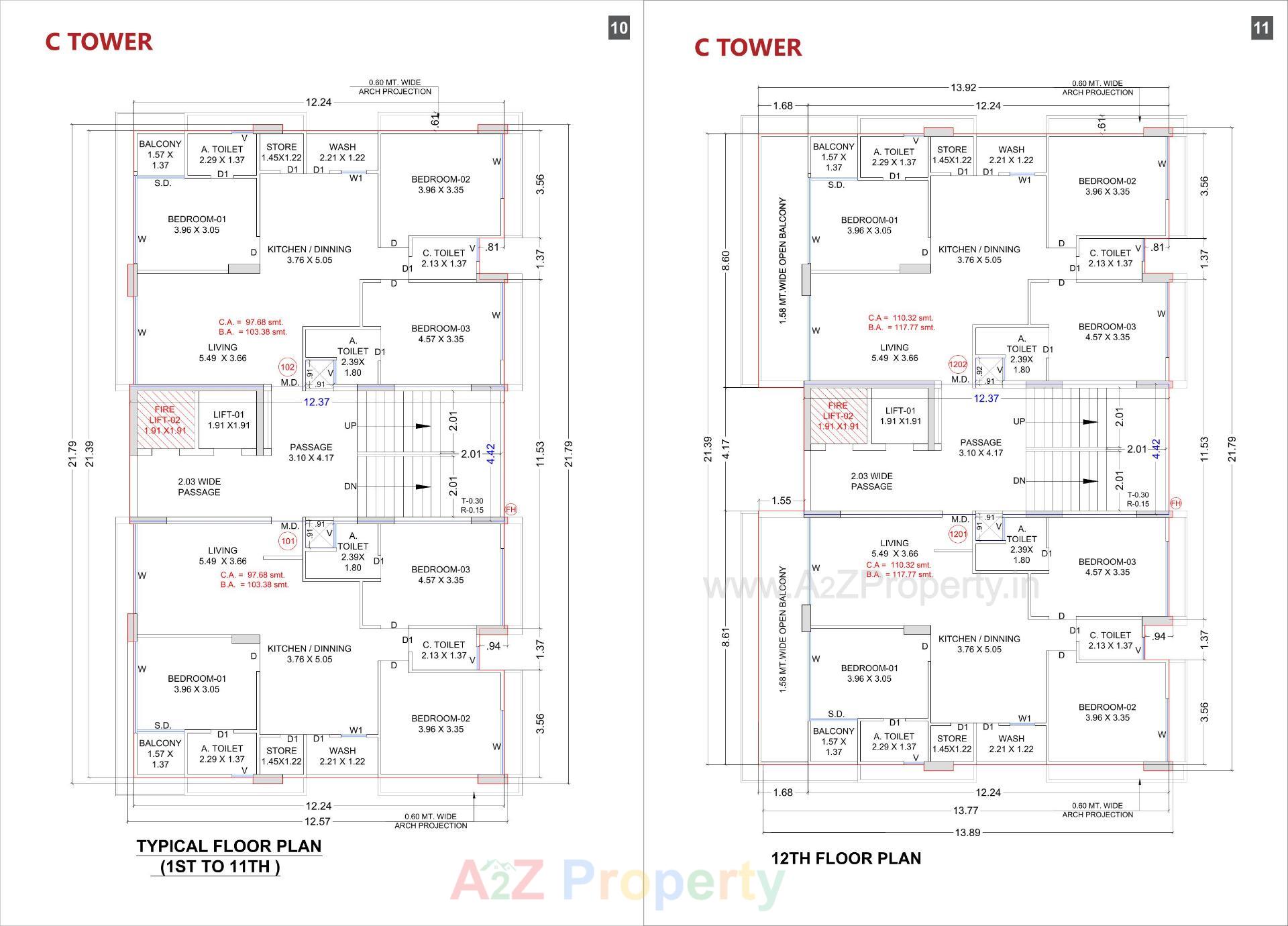 Layout of real estate project The Shloka located at Bhimrad, Surat, Gujarat