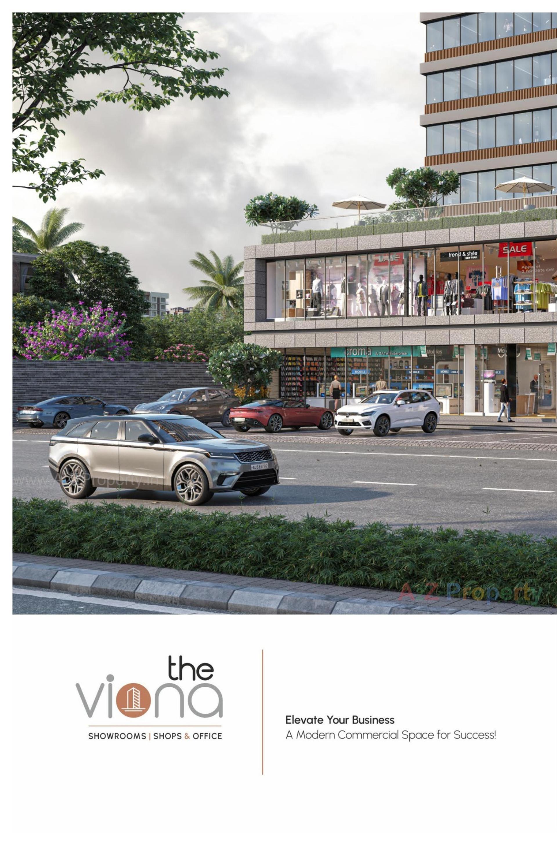 3D Elevation of real estate project The Viona located at Pal, Surat, Gujarat