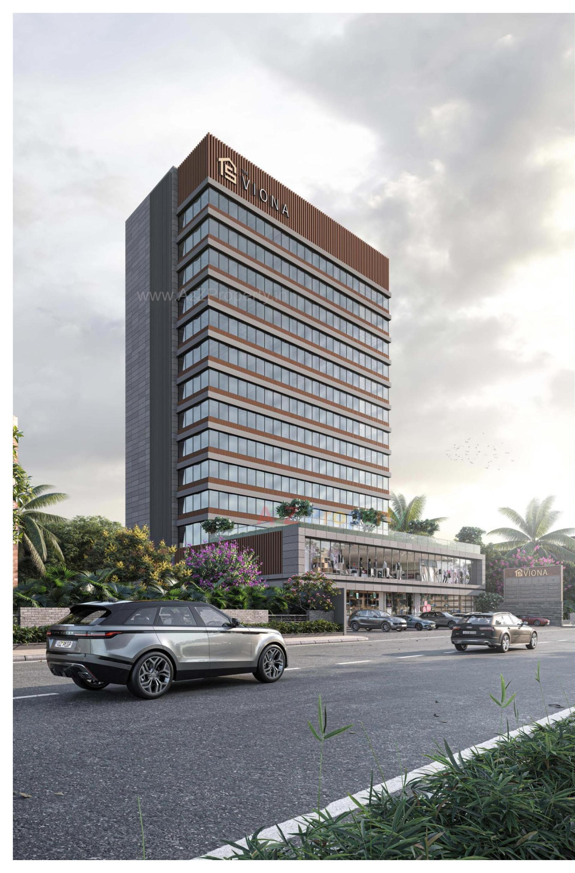 3D Elevation of real estate project The Viona located at Pal, Surat, Gujarat
