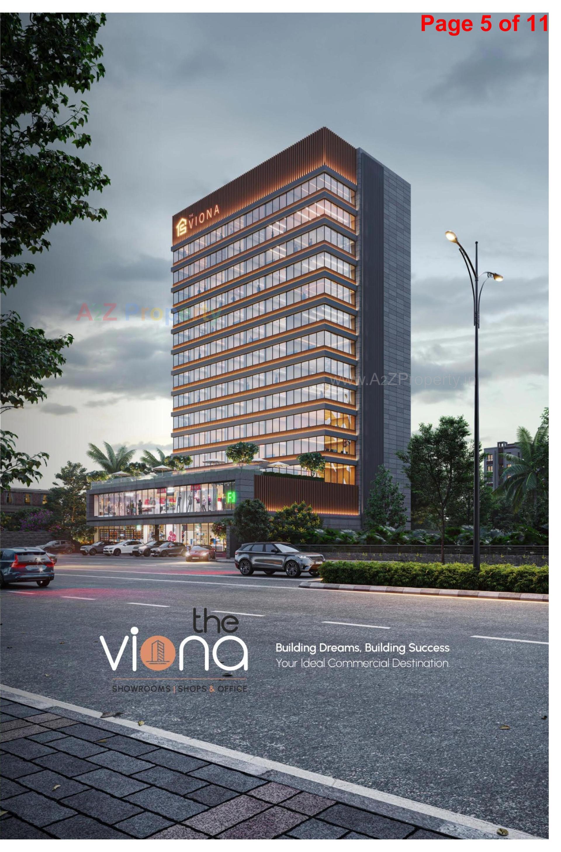 3D Elevation of real estate project The Viona located at Pal, Surat, Gujarat