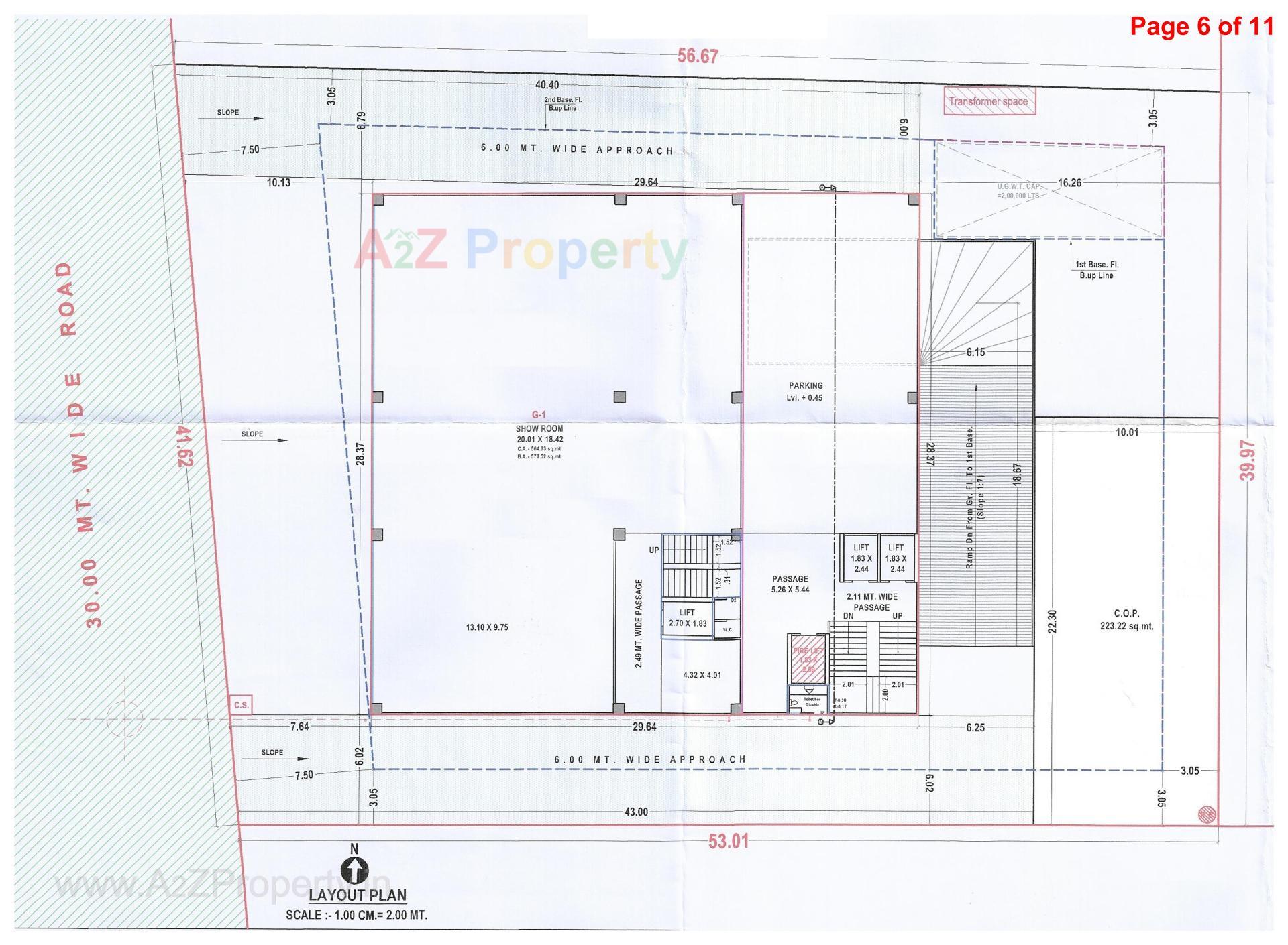 Layout of real estate project The Viona located at Pal, Surat, Gujarat